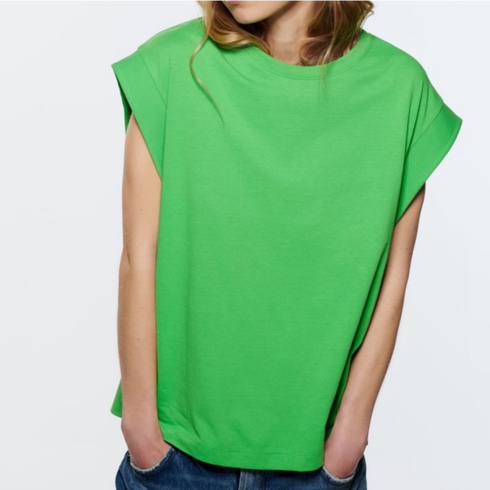 Zara Drop Sleeve Tshirt Regular Fit